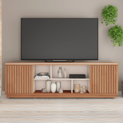 RACK SIMETRÍA 1.80 FREIJO/OFF WHITE 81752 RACK SIMETRÍA 1.80 FREIJO/OFF WHITE 81752