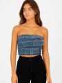 Tops Rinsel Azul Grisaceo