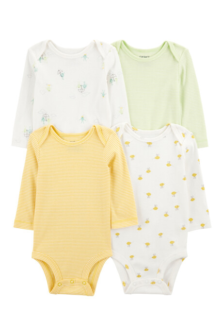 Pack cuatro bodies de algodón, originales Pack cuatro bodies de algodón, originales