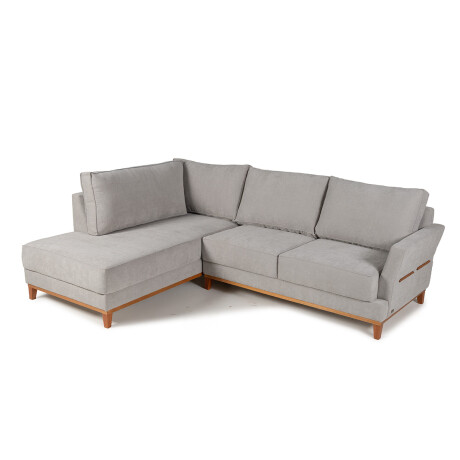 Rinconera Amadeus - Tela Microfibra - Chaise Izquierdo 2228 (Gris)
