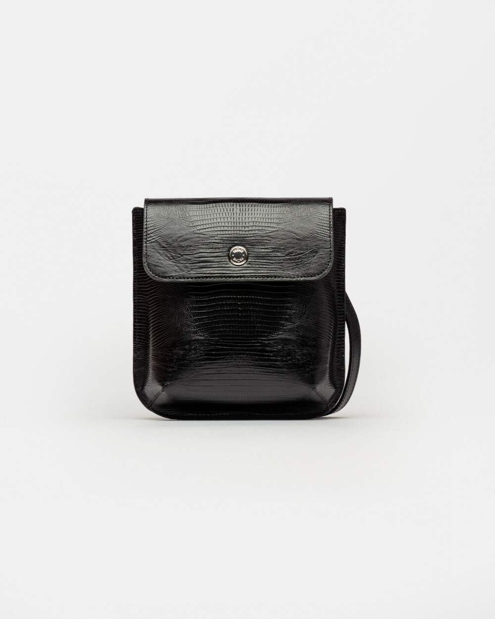 Mini Bag Liana En Cuero Print Lagarto Negro