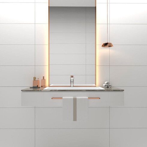 Revestimiento Pared Color Blanco 30X90 - Mate BLANCO
