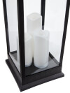 Farol ANKA 24x24x70cm c/LED negro Farol ANKA 24x24x70cm c/LED negro