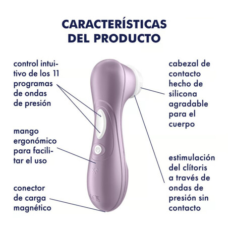 Satisfyer Pro 2 Generacion 2 Air Pulse Estimulador Morado Satisfyer Pro 2 Generacion 2 Air Pulse Estimulador Morado