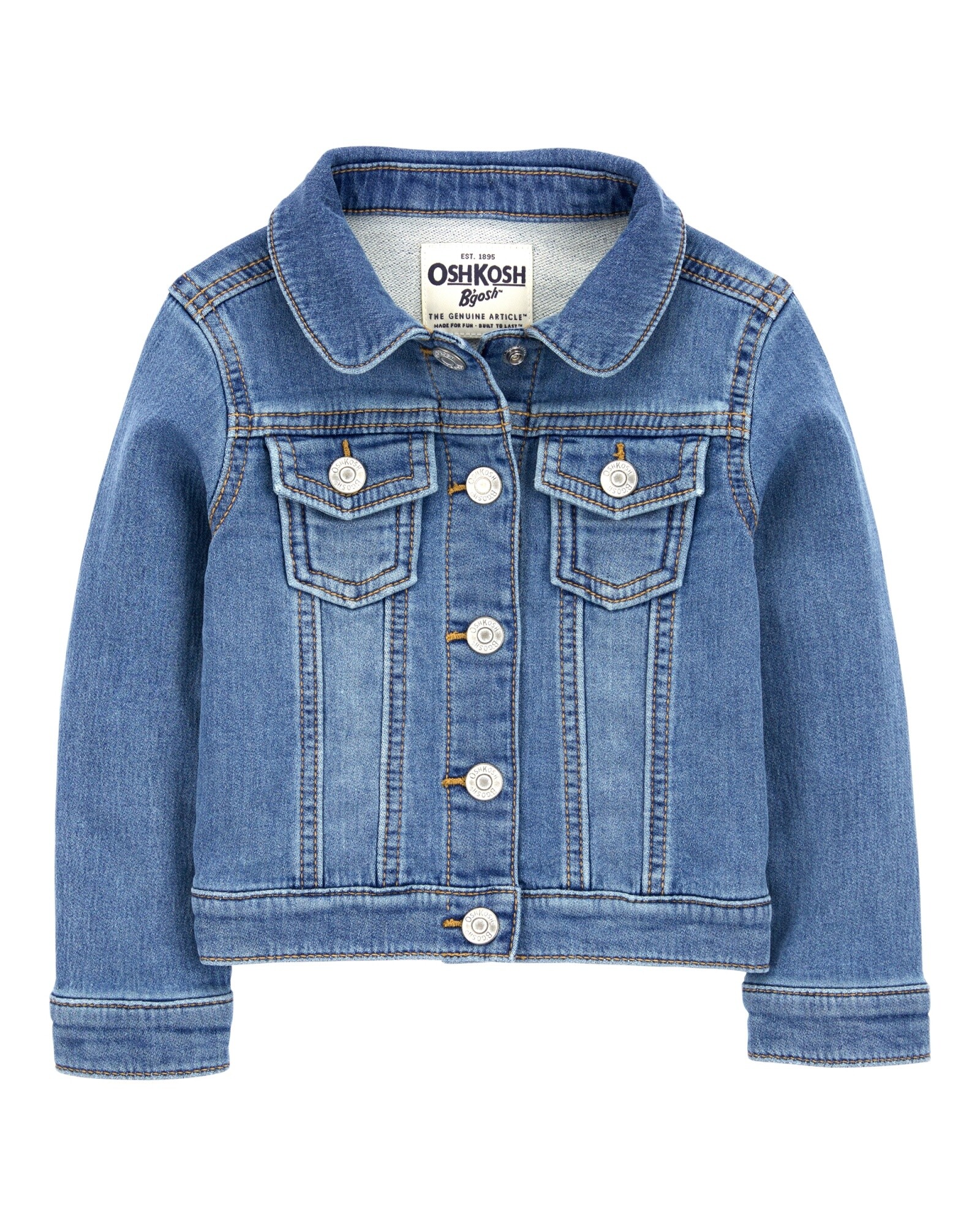 Campera jean clásica Sin color