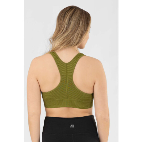 Top deportivo sin costura Verde claro