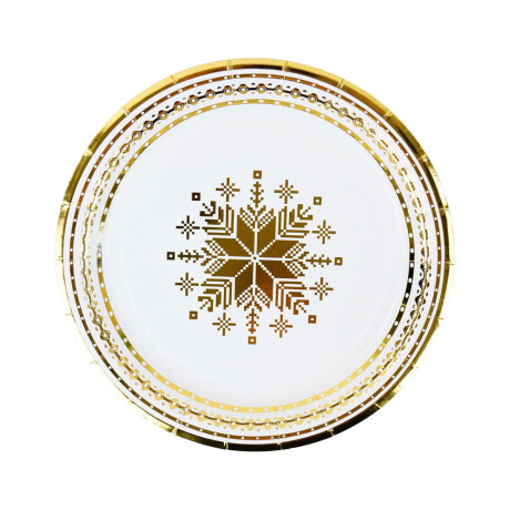 Platos descartables x20 con diseño navideño Platos descartables x20 con diseño navideño