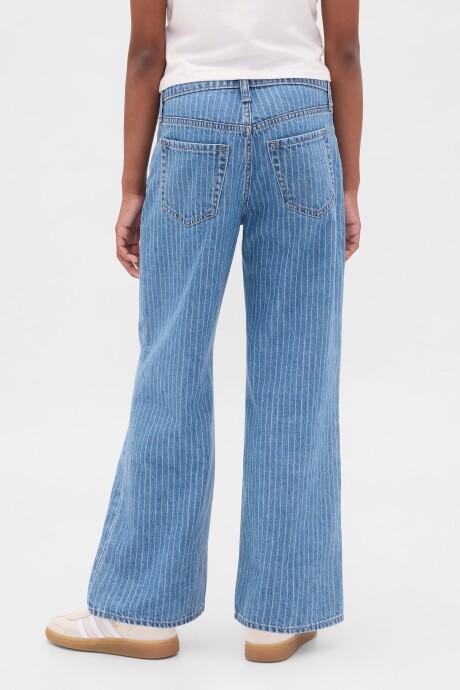 Jean Low Stride Niña Light Wash