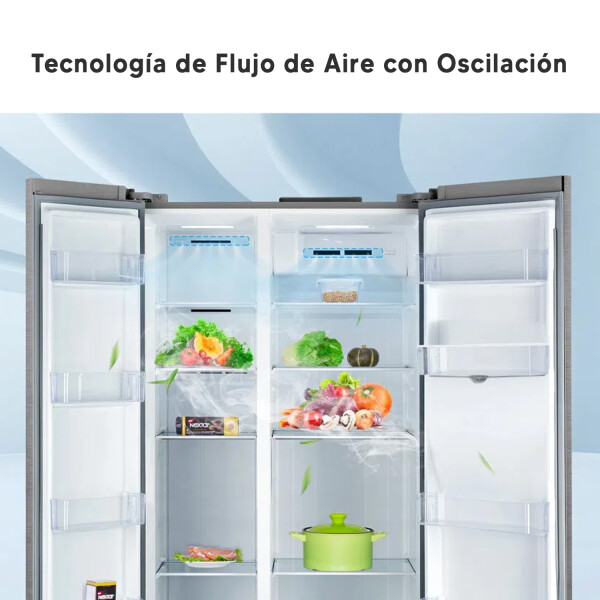 Heladera Side By Side Tcl P520sbn Inverter Dos Puertas REFRIGERADOR TCL SIDE BY SIDE P5020SBN