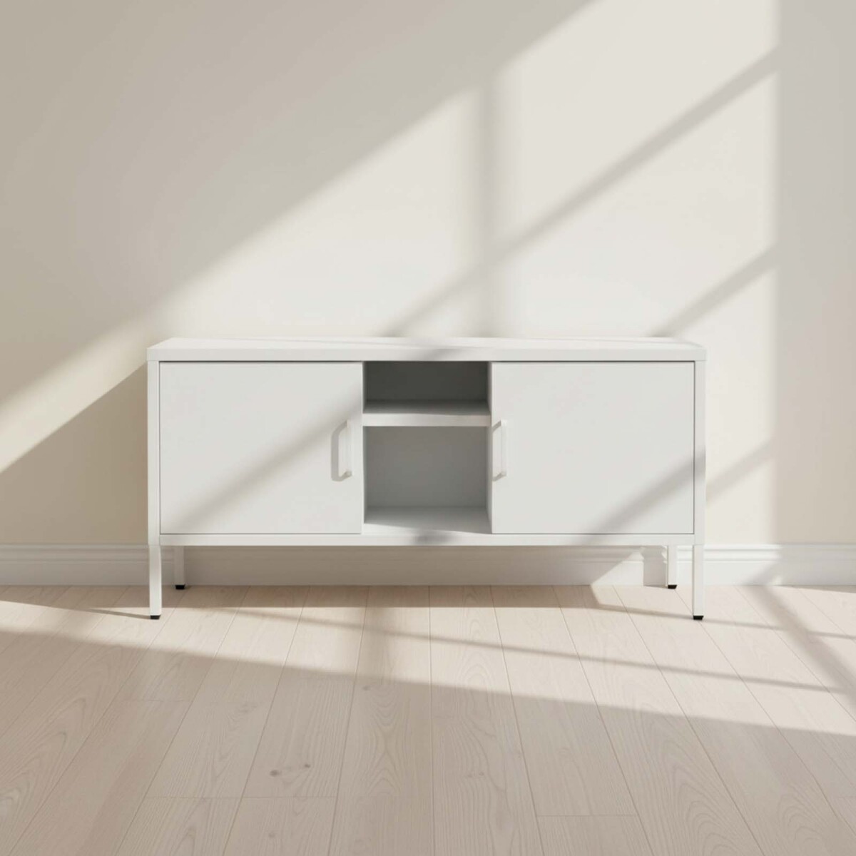 RACK PARA TV - METAL BLANCO OLIVIA 