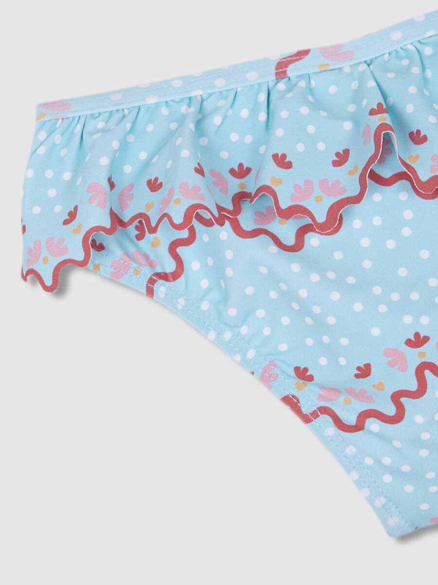 Culetin Estampado Ondas Azul Talco