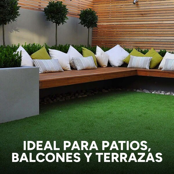 Césped Sintético 1 M2 Pasto Artificial Rollo Decoración Variante verde