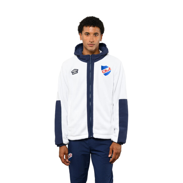 Campera Umbro De Polar Explor Hombre NU143106 Blanco-azul