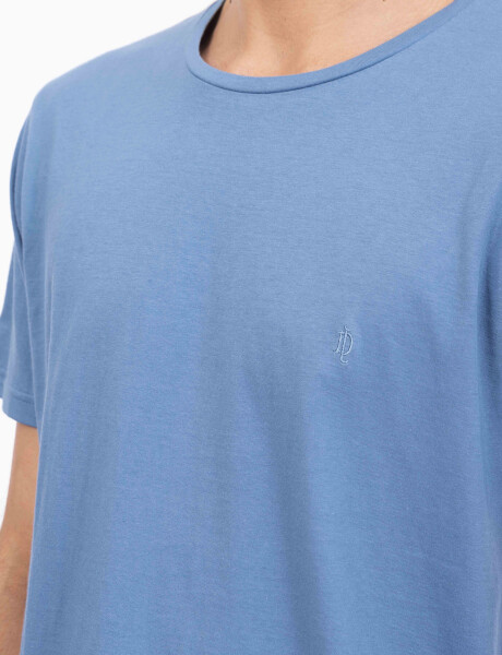 T-shirt sobreteñida azul