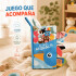 Libro Sensorial para Bebé con Colas, Mordillo y Sonidos Azul