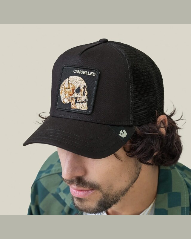 Gorra Goorin Bros Trucker Baseball - The Cancelled Skull Negro Gorra Goorin Bros Trucker Baseball - The Cancelled Skull Negro