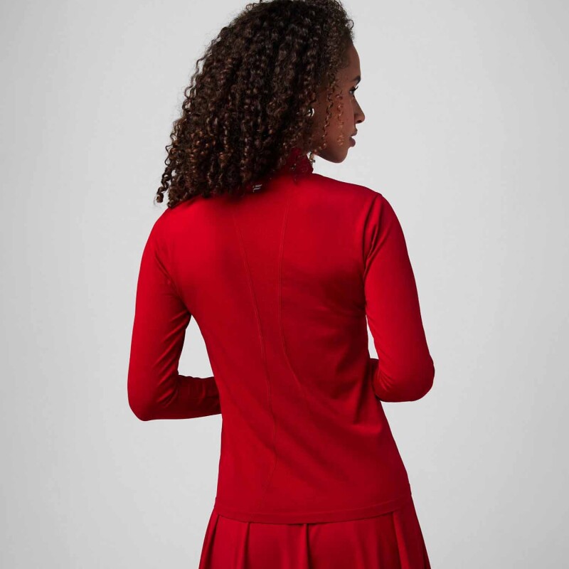 Top Feather Tech+ Half-Zip Top Mujer Holly Berry