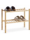 Zapatero EGTVED 2 estantes apilable bambú Zapatero EGTVED 2 estantes apilable bambú