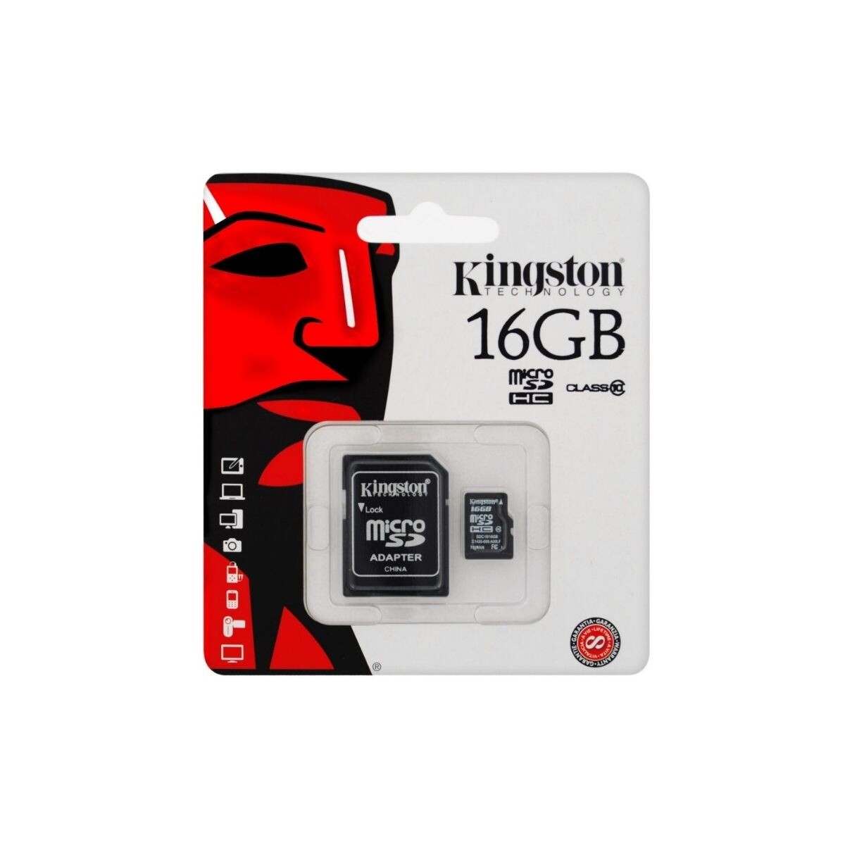 Memoria Micro SD Kingston 16GB 