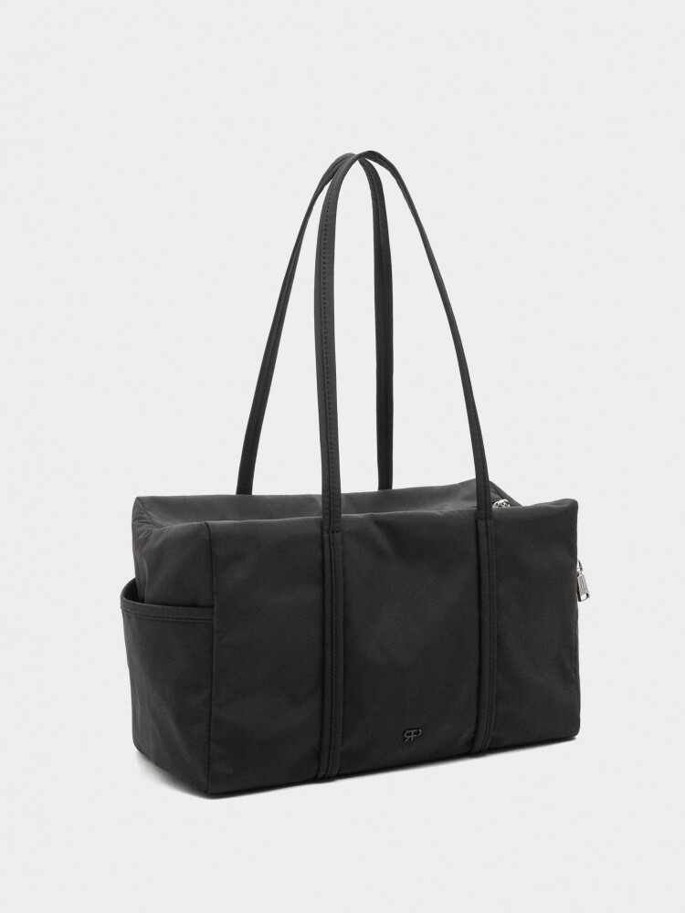 Bolso Bowling De Nylon negro