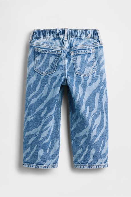 Jean Baggy Toddler Niña Zebra Print