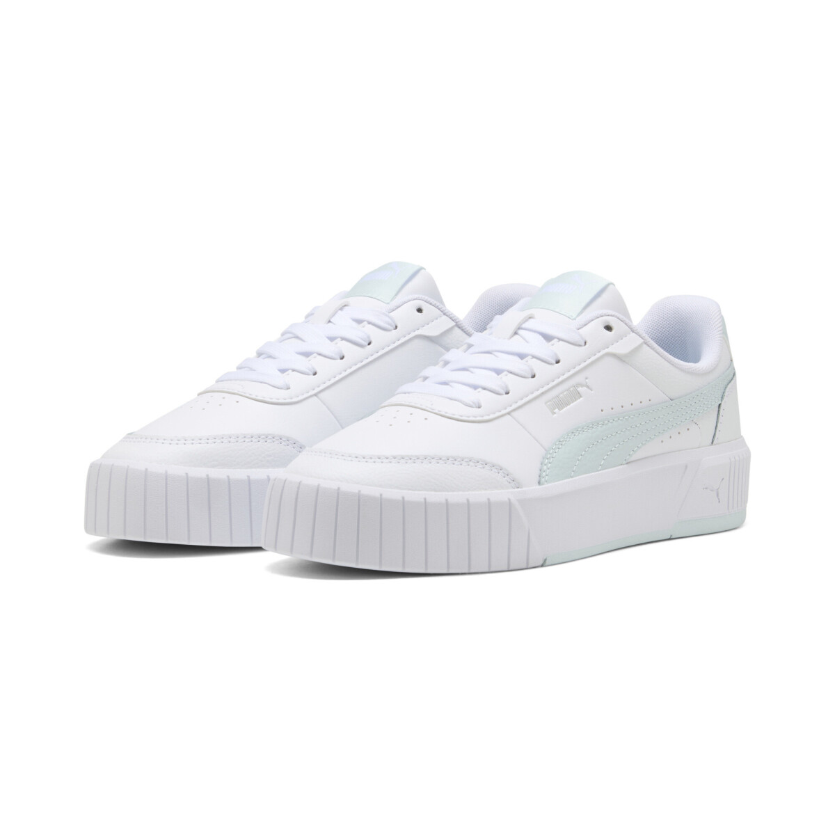 Championes Puma Carina Mia de Mujer - 402637 05 - Blanco-celeste 
