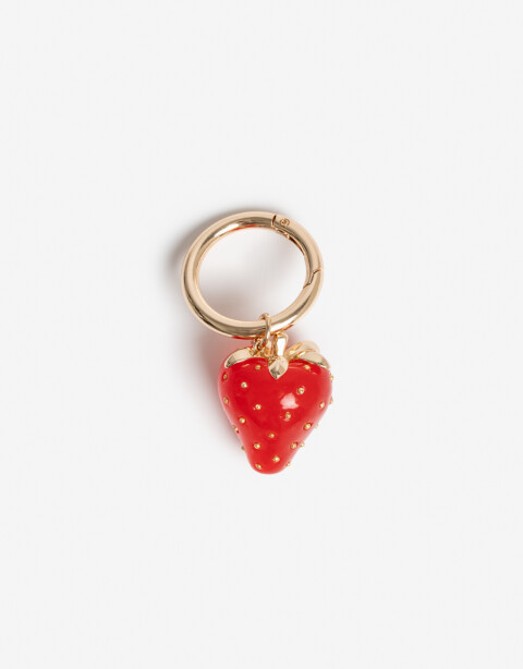 Llavero Strass Llavero Y Bag Charm Frutilla - Combinacion Bicolor