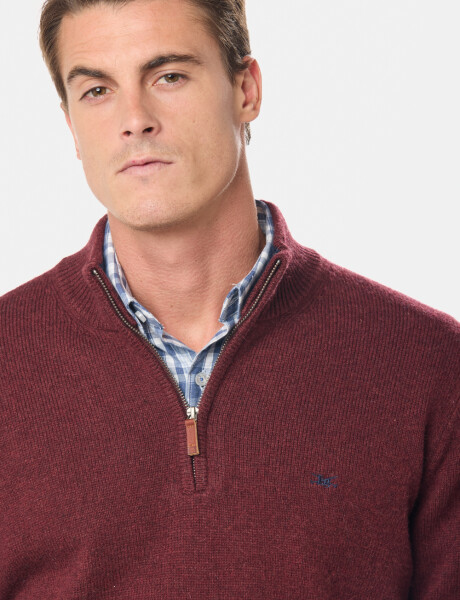 BUZO DE LANA DE ABRIGO Bordo