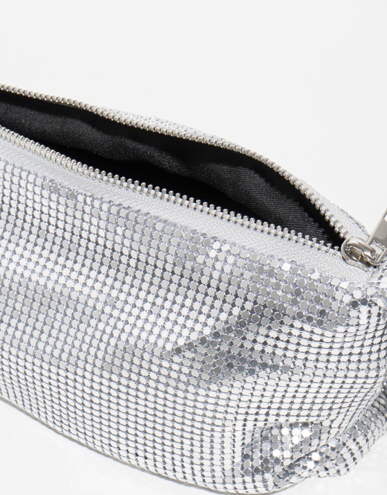 City Cartera Formato City - Plateado Niquel