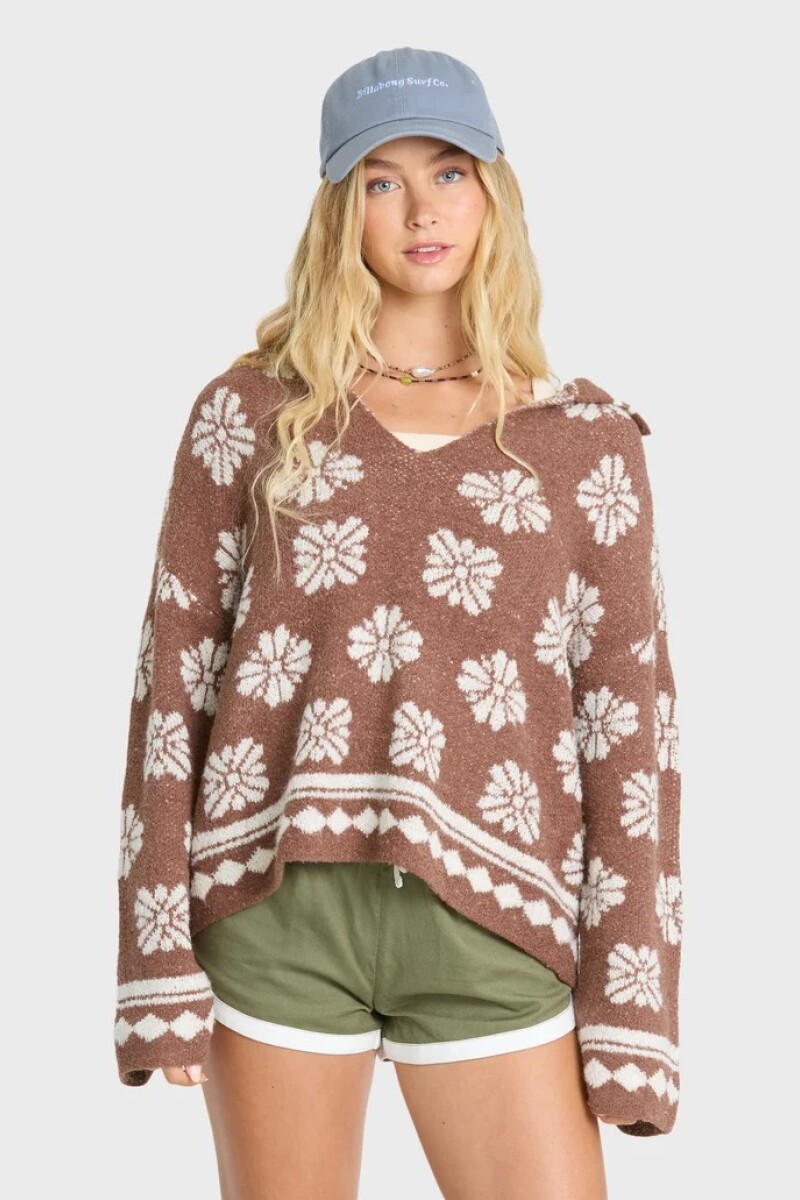 SWEATER EARLY DAYS H-marron