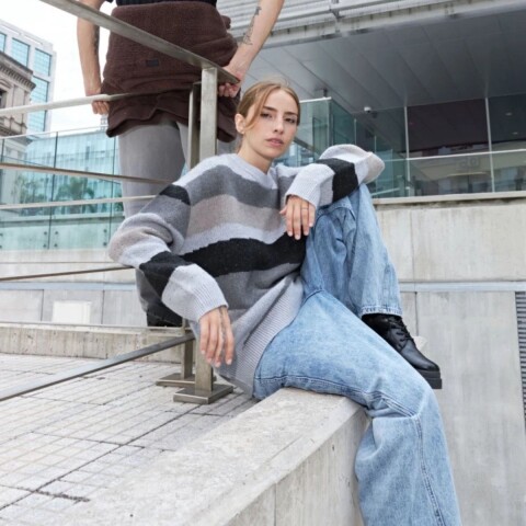 SWEATER AMANDINE GRIS MELAN