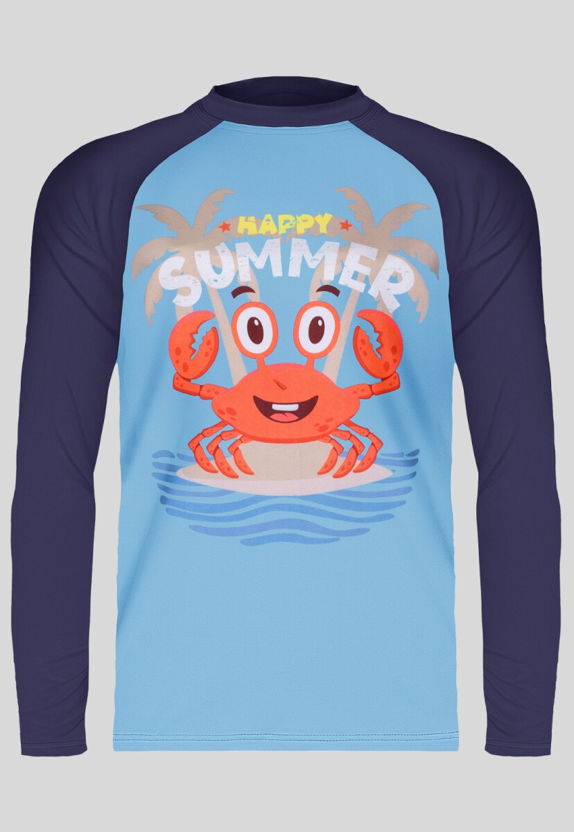 REMERA FILTRO UV50+ - AZUL 