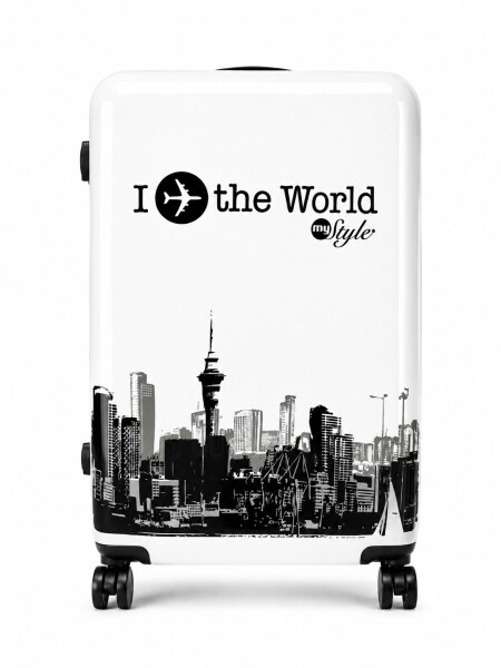 VALIJA THE WORLD GRIS