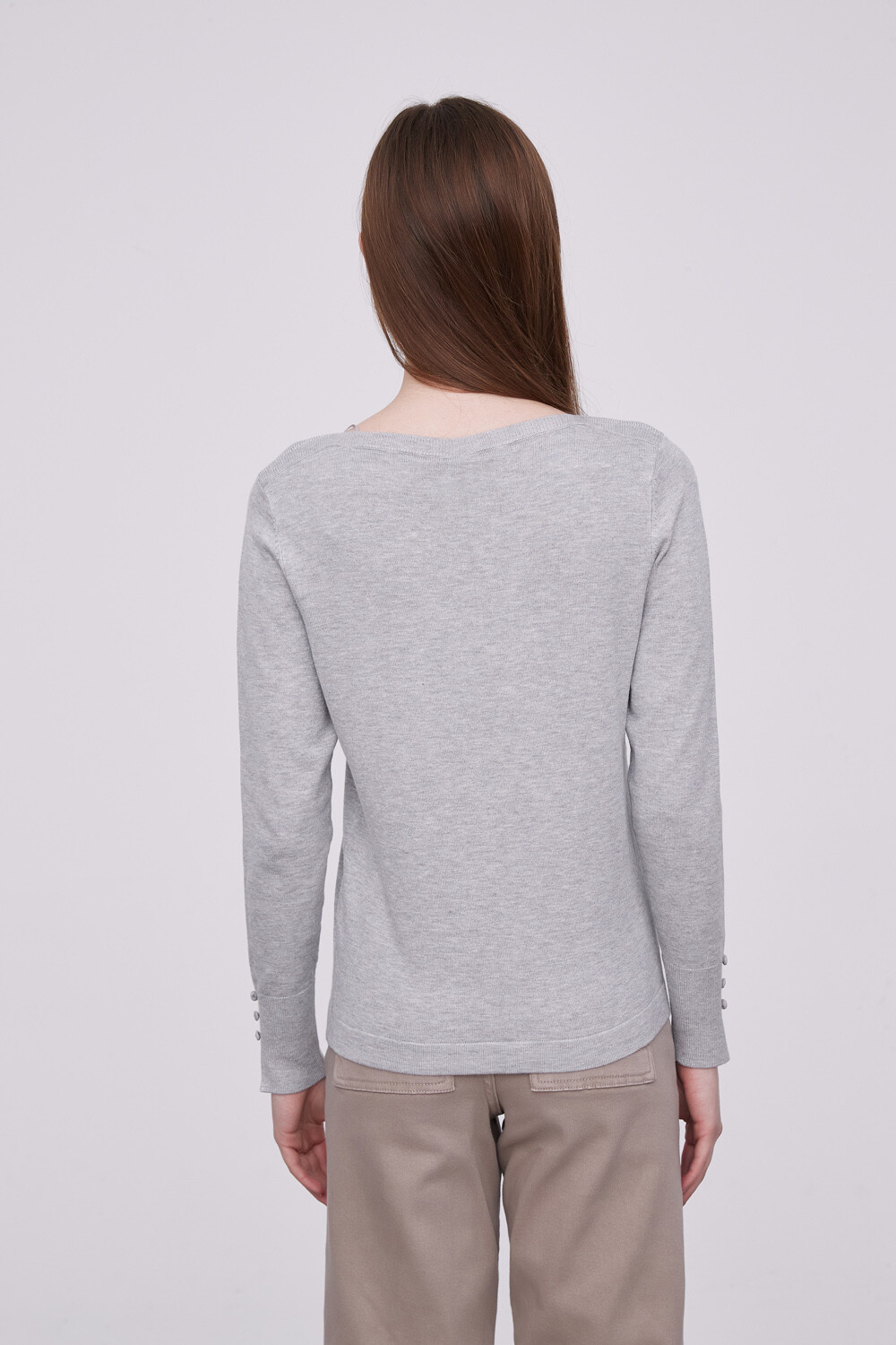 Sweater Mace Gris Melange Medio