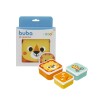 Set x3 tupper animales BUBA leon bubazoo