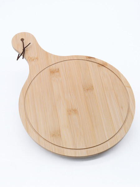 TABLA REDONDA CON MANGO MADERA