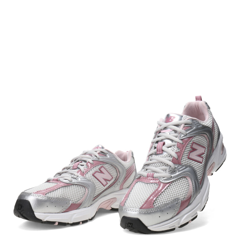 Championes Unisex New Balance 530 Plateado - Rosado