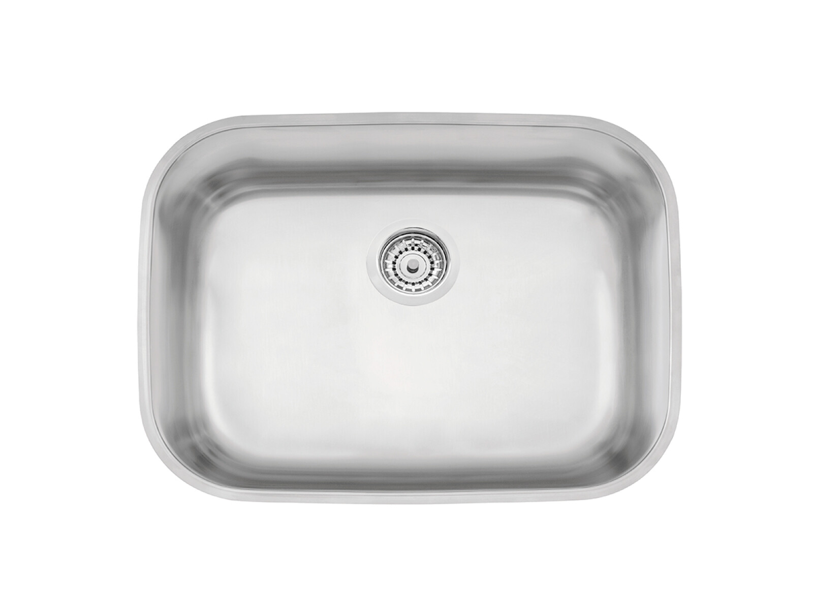 PILETA ACERO INOX SIMPLE 48X34X18CM CON VALVULA CANASTILLA TRAMONTINA 