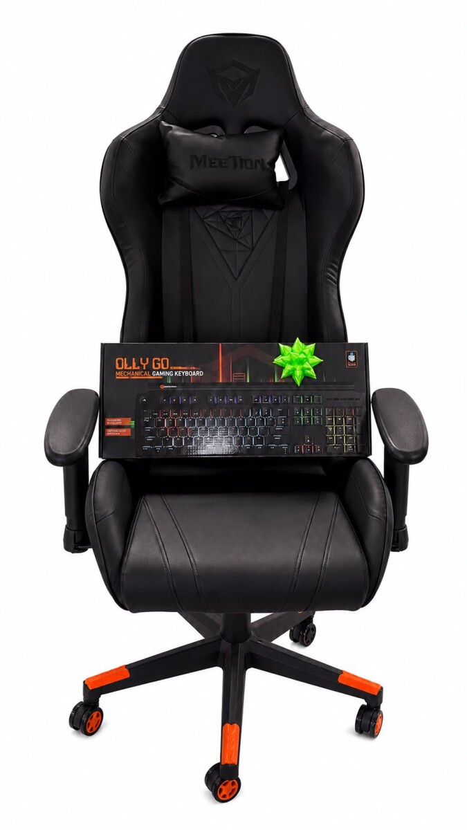 SILLA GAMER MEETION MT-CHR15 BLACK + TECLADO MK600BK 