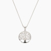 Cadena con dije de árbol de la vida en plata 925 y circonias Cadena Con Dije De árbol De La Vida En Plata 925 Y Circonias