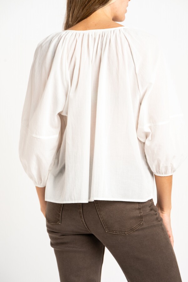 Blusa Allgodón Crudo