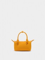 Bolso Tote De Textura Suave Xs naranja