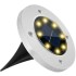 Foco Luz Solar Para Jardin Piso Embutir A Bateria 8 Led X6 Foco Luz Solar Para Jardin Piso Embutir A Bateria 8 Led X6