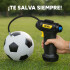 Inflador Portátil Compresor De Aire Batería Display Luz Led Color Negro