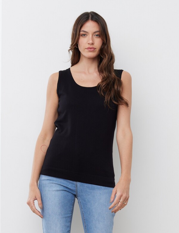 Musculosa Tejida NEGRO