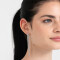 Aros Colgantes Largos Con strass Aros Con Strass - Plateado