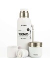 Kit Termo 1 LT Con Base De Silicona + Mate folkie Blanco