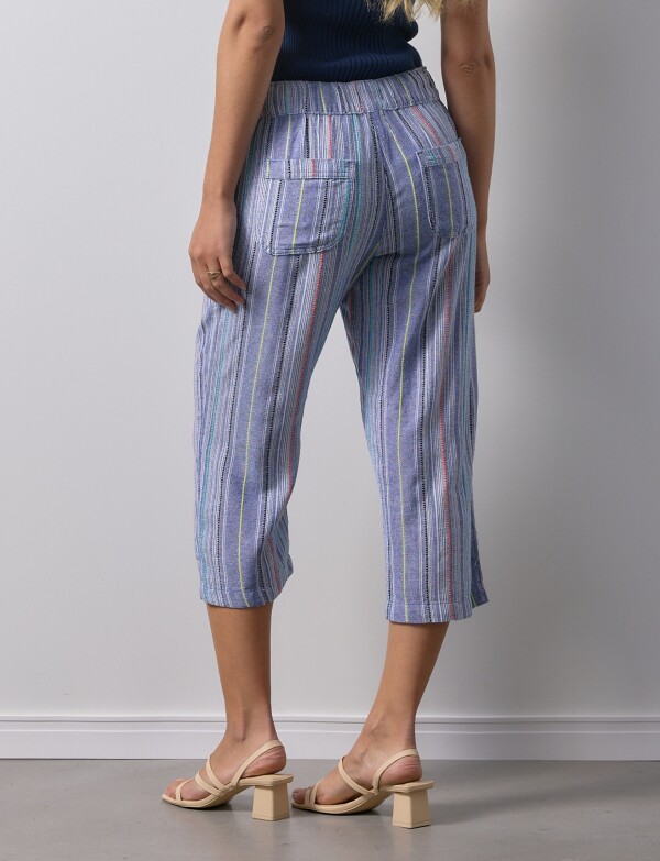 Capri Lino AZUL/MULTI