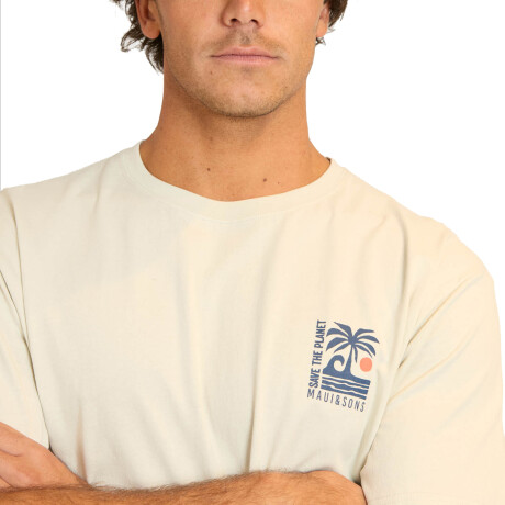 Remera Maui and Sons - Save The Planet - Beige Remera Maui and Sons - Save The Planet - Beige