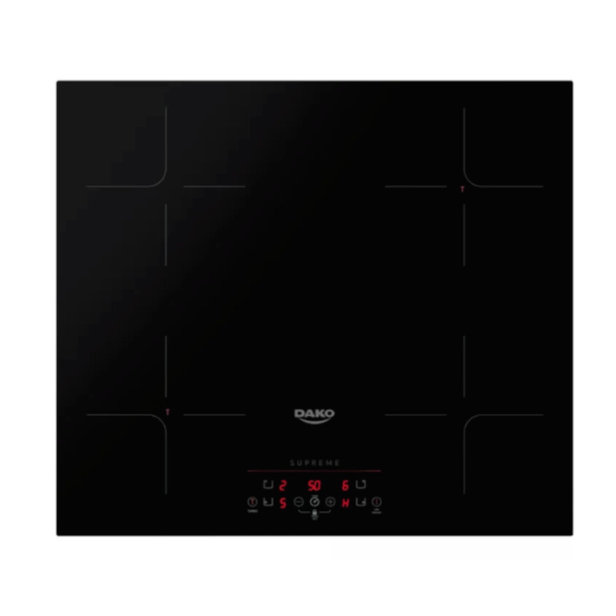 Anafe Dako Inducción 4 Hornallas MOD 350 Panel Touch 